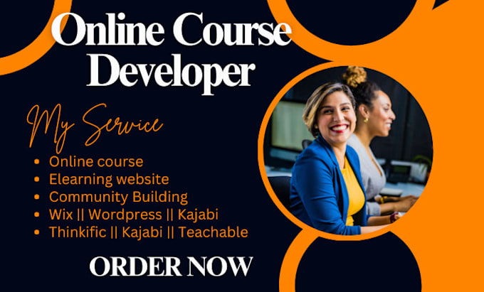 Bestseller - create online course website teachable thinkific kajabi wordpress