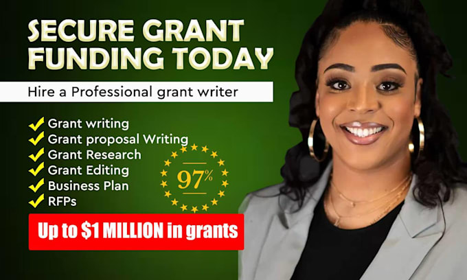 Gig Preview - Write grants proposal, grant research and grant application