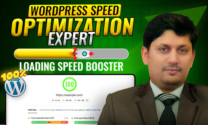 Gig Preview - Optimize wordpress website loading speed google pagespeed insights