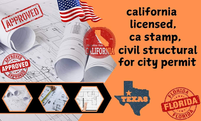 Gig Preview - Do california licensed, structural engineer, ca stamp structural city permit