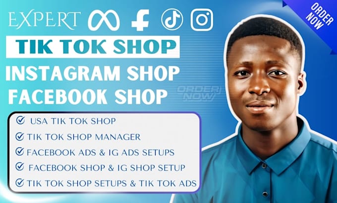 Gig Preview - Setup tik tok shop, instagram shop, facebook shop for ecommerce website