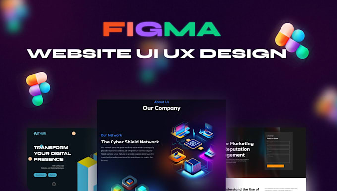 Gig Preview - Do figma design website, website ui ux design, wordpress website development