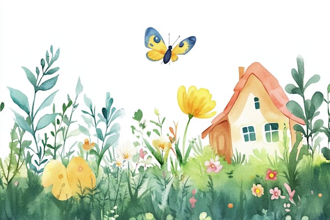 Gig Preview - Create digital watercolor house and building illustrations