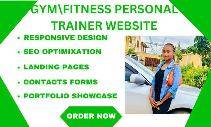 Gig Preview - Build or clone fitness website gym workout coach site yoga trainer website