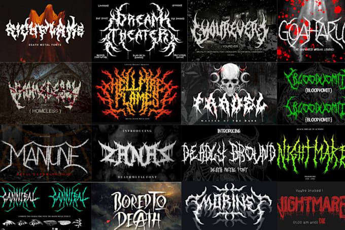 Bestseller - design death metal logo your killer project for your brand