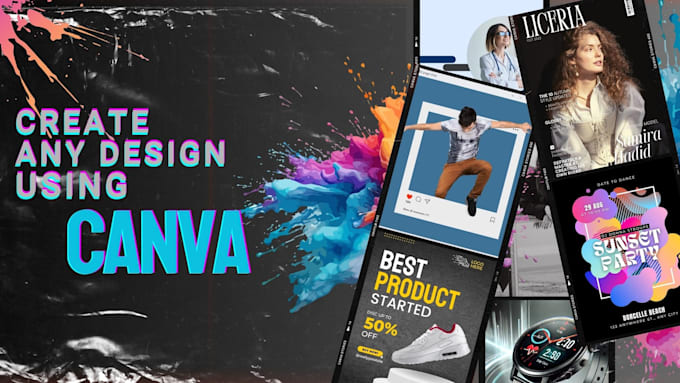 Bestseller - create any design using canva