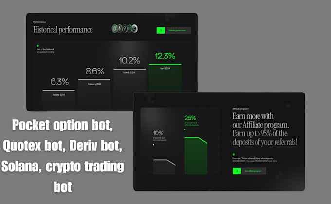 Gig Preview - Develop advanced pocket option, quotex, deriv, and crypto trading bots