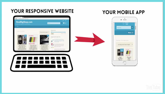 Gig Preview - Convert website to app, andriod app and ios app pro mobile app development