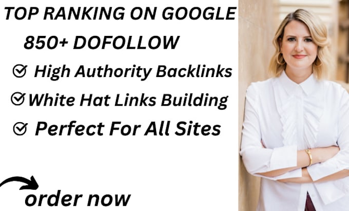 Gig Preview - Do SEO backlinks high authority manual link building service for google ranking