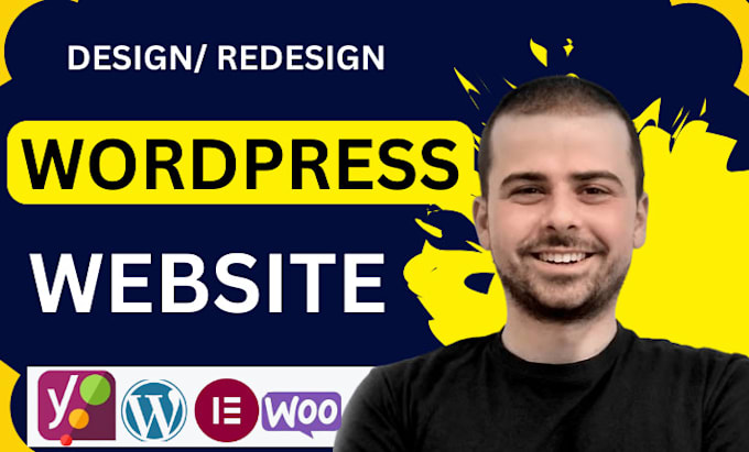 Gig Preview - Design or redesign responsive wordpress business wordpress website development