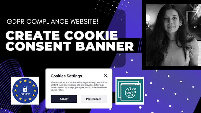 Gig Preview - Create cookie consent banner gdpr compliance website