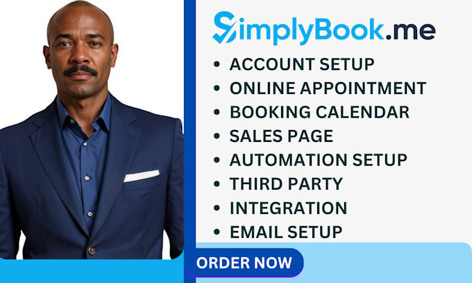 Gig Preview - Setup simplybook me, simplybook me appointment scheduling