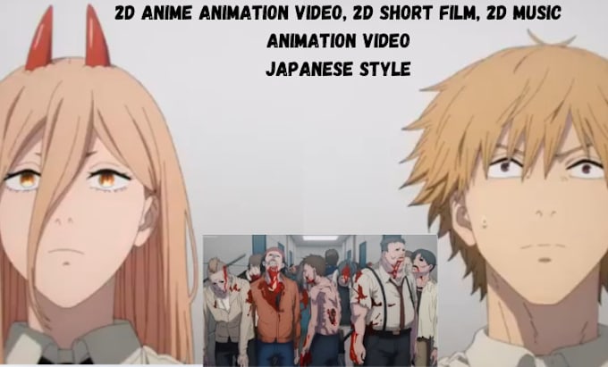 Gig Preview - 2d japanese anime style, 2d animation video, 2d music video, 2d short film