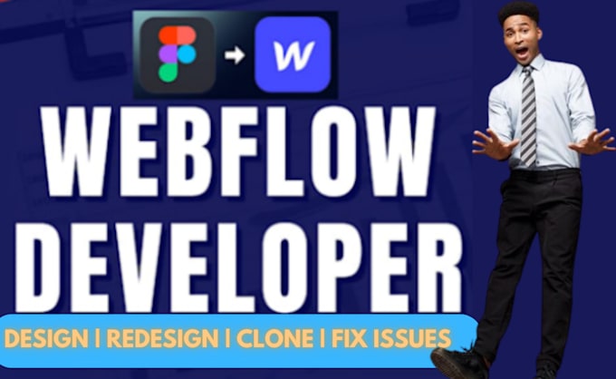 Gig Preview - Design develop redesign fix webflow website, figma to webflow, memberstack