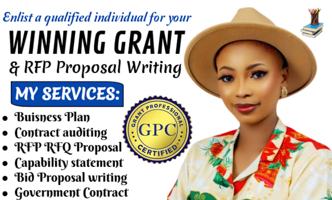 Gig Preview - Write grant proposal bid proposal, rfp, rfq proposal and win government contract