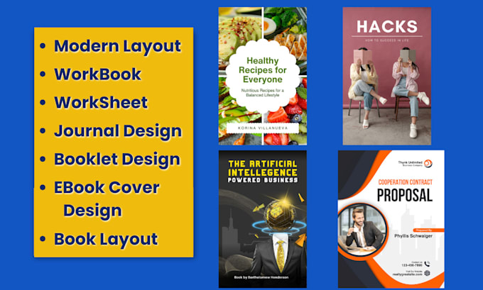 Gig Preview - Design ebook, workbook, lead magnet and pdf design