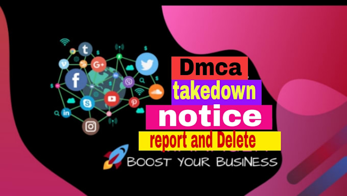 Bestseller - send dmca takedown notice tiktok,fb,yt,ig,google,reddit under dmca