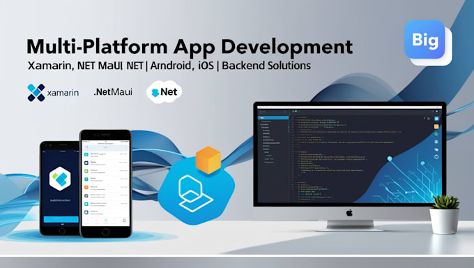 Gig Preview - Do multiplatform apps with xamarin, maui, dot net for android, ios and backend