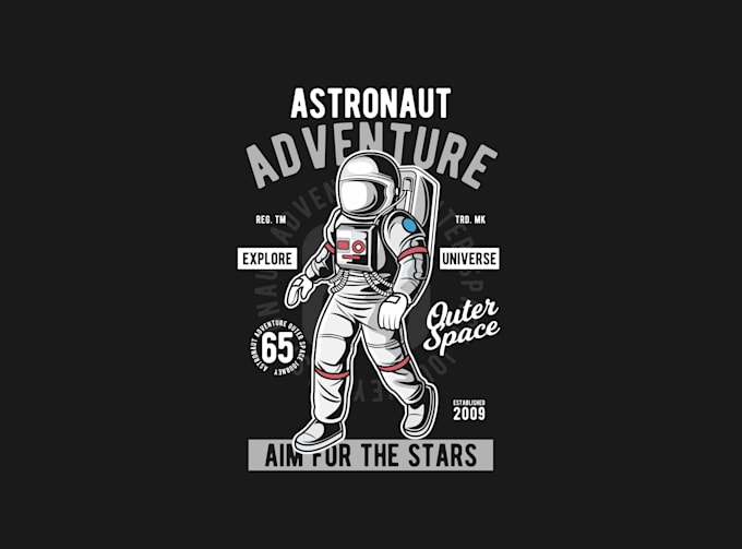 Gig Preview - Create high quality and beautiful astronaut logo design