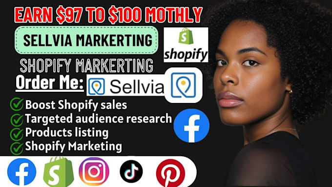 Gig Preview - High ticket sellvia marketing sellvia promotion sellvia dropshipping redesign