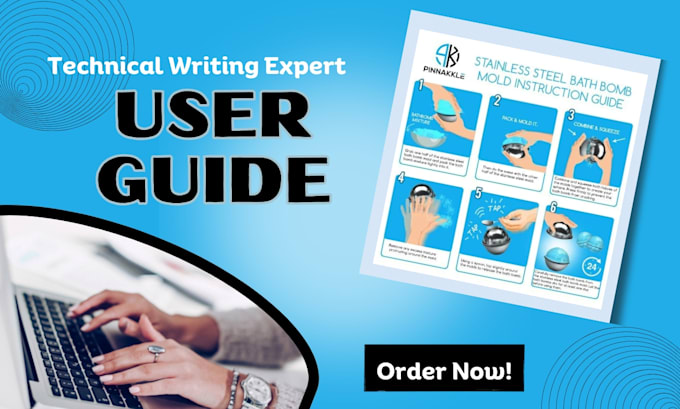 Gig Preview - Do user guide technical writing product instruction manual booklet design