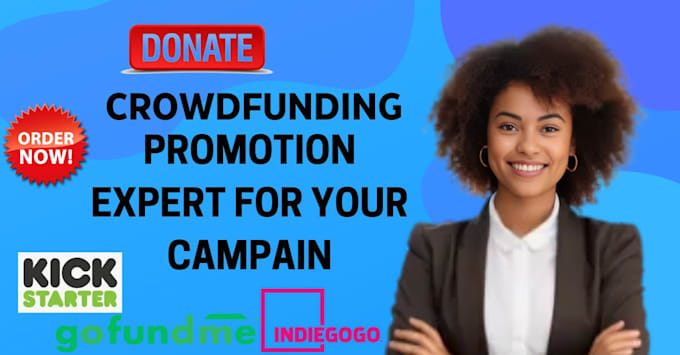 Bestseller - do crowdfunding campaign promotion kickstarter indiegogo gofundme fundraising