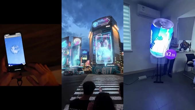 Gig Preview - Create stunning 3d hologram animation, holographic logo, cgi video, vfx ads