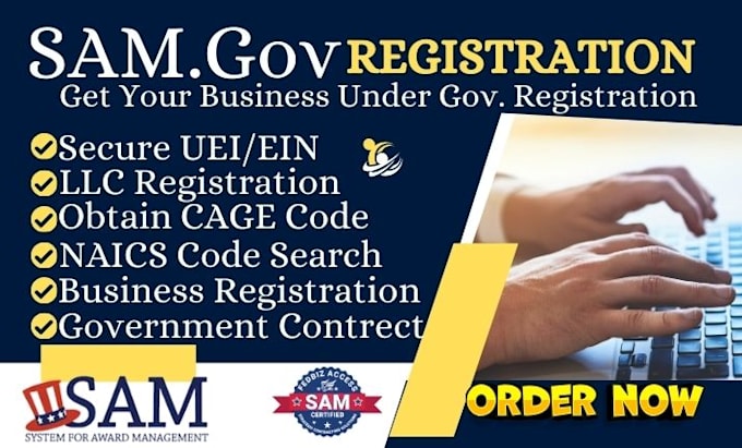 Gig Preview - Do samgov registration, cage code, naics, llc registration for nonprofit busines