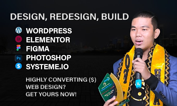 Gig Preview - Do conversion focus web design l figma l photoshop