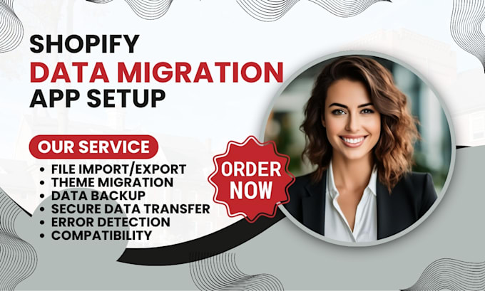 Gig Preview - Setup data migration, matrixify litextension cart2cart cedcommerce shopify apps