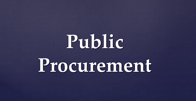 Gig Preview - Manage public procurement and contract management for you