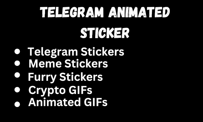 Gig Preview - Make telegram animated stickers meme stickers crypto gifs furry animated sticker