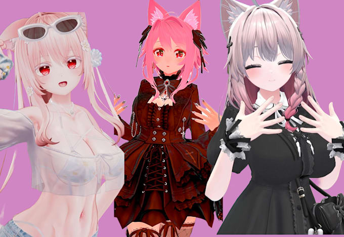 Gig Preview - Do vrchat avatar 3d model vr character vrchat furry nsfw avatar 3d vrchat