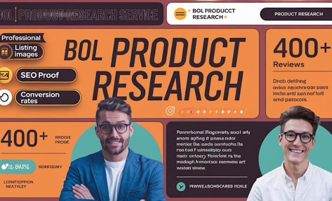 Gig Preview - Bol product research bol infographics product listing amazon infographics