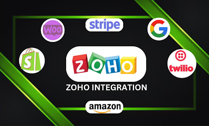 Gig Preview - Integrate zoho with 3rd party using zapier and zoho flow