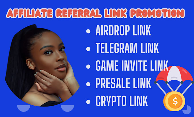 Gig Preview - Do crypto telegram affiliate link promotion airdrop game invite link marketing