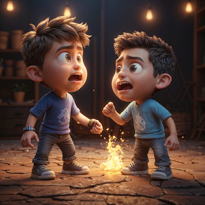 Gig Preview - Create 3d pixar style cartoon characters, cartoon motions