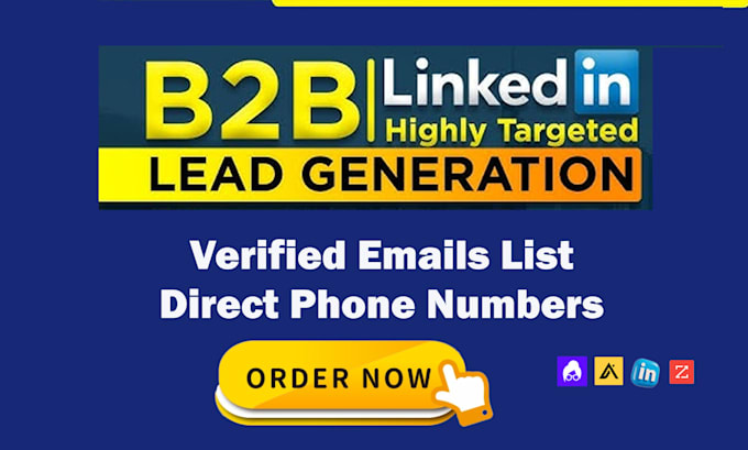 Gig Preview - Do b2b lead generation with verified email and phone numbers