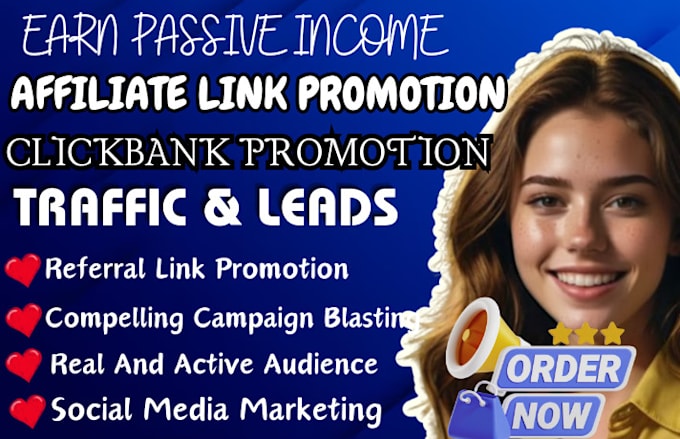 Gig Preview - Clickbank affiliate link promotion, affiliate marketing clickbank link promotion