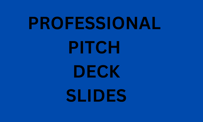 Bestseller - do pitch deck slides