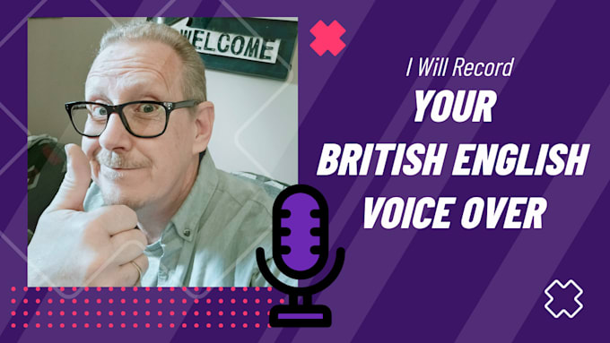 Gig Preview - Record your british english voiceover