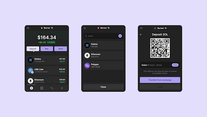 Gig Preview - Build crypto wallet app, wallet app, phantom wallet,  sol wallet app