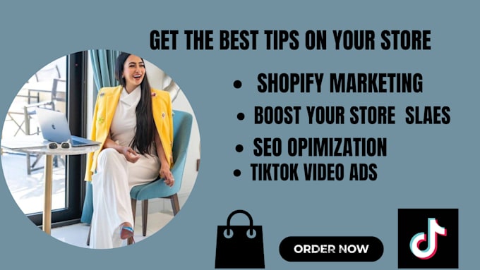 Gig Preview - Do your  shopify marketing tiktok promotion fb video ads to boost shopify slaes