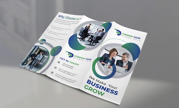 Gig Preview - Design professional flyer bifold trifold brochure marketing materials