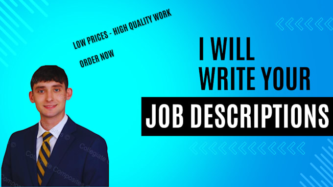 Gig Preview - Write professional job descriptions that attract your ideal candidates