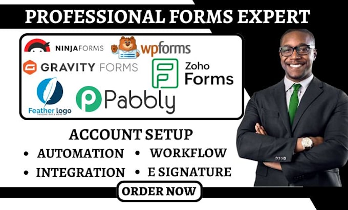 Bestseller - setup helloform zoho form wpform pabblyform  feathery gravity form ninja form