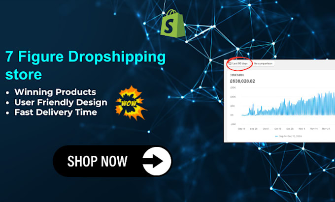 Gig Preview - Create shopify dropshipping store or ecommerce website