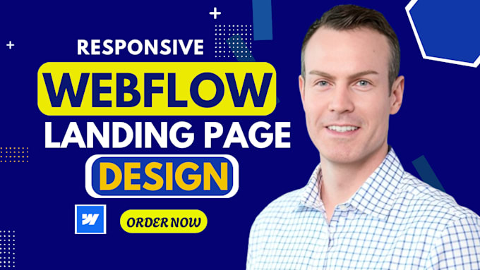 Gig Preview - Design,create a high converting responsive webflow landing page