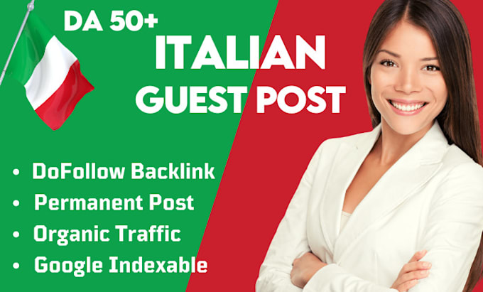 Gig Preview - Do italian guest post with high authority italian backlinks