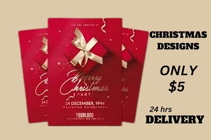 Gig Preview - Design christmas cards, flyer, new year and holiday greeting